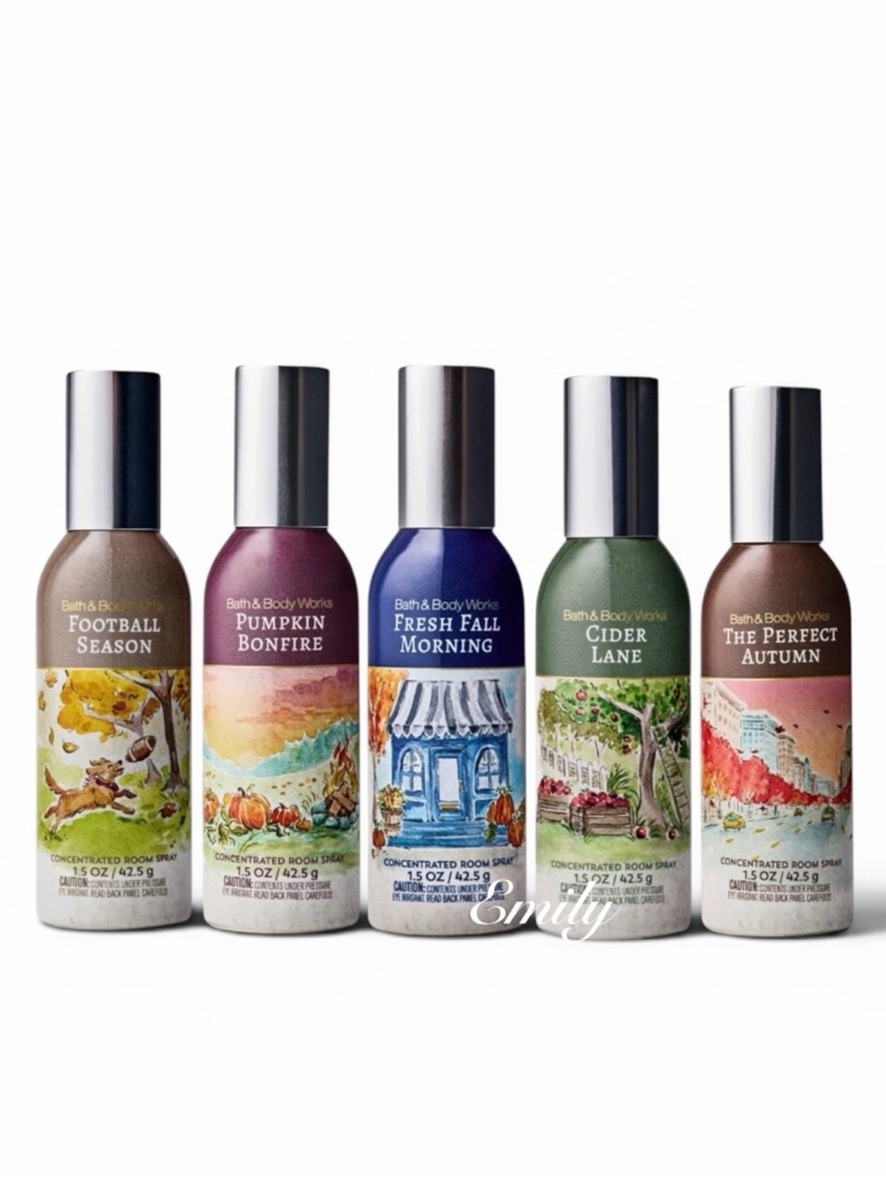 NEW! 5X Bath & Body Works FALL Collection Concentrated Room Spray Bundle